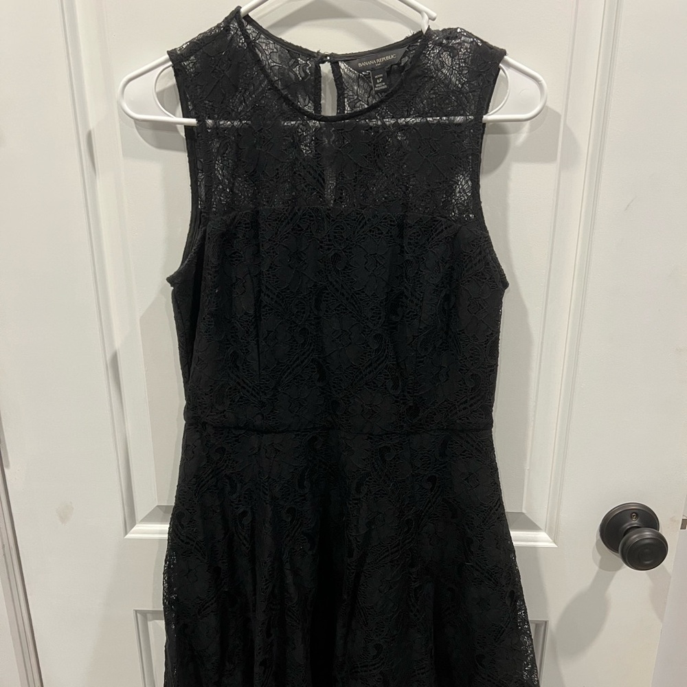 Banana Republic Black Lace Dress